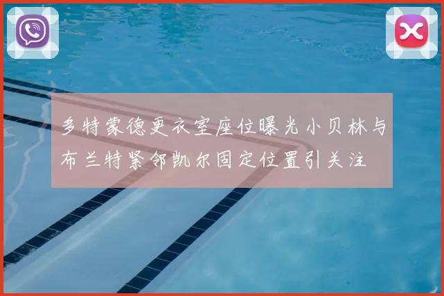 多特蒙德更衣室座位曝光小贝林与布兰特紧邻凯尔固定位置引关注