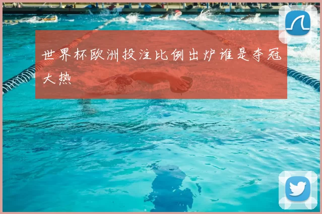 世界杯欧洲投注比例出炉谁是夺冠大热